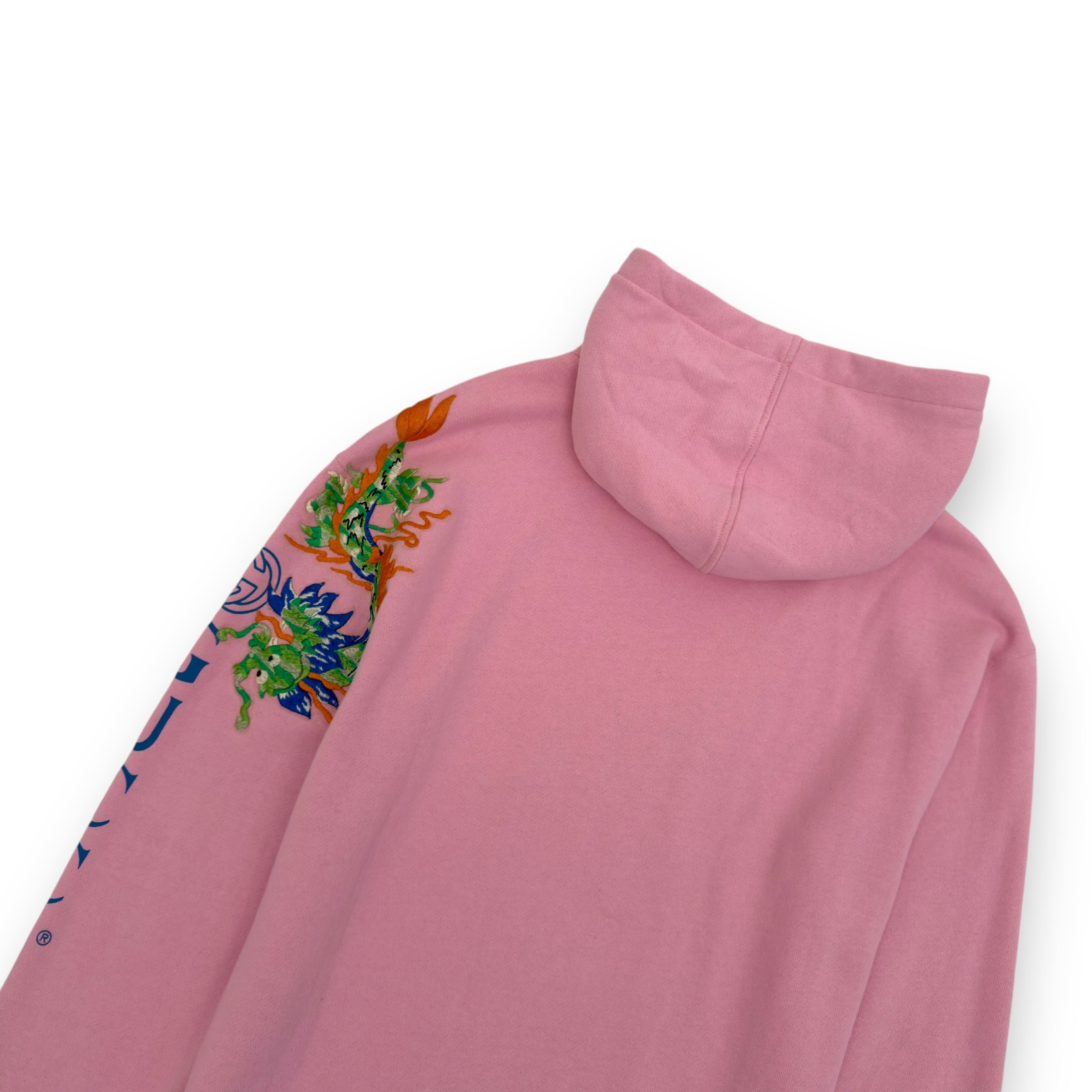 Gucci logo sweatshirt with dragon pink hotsell