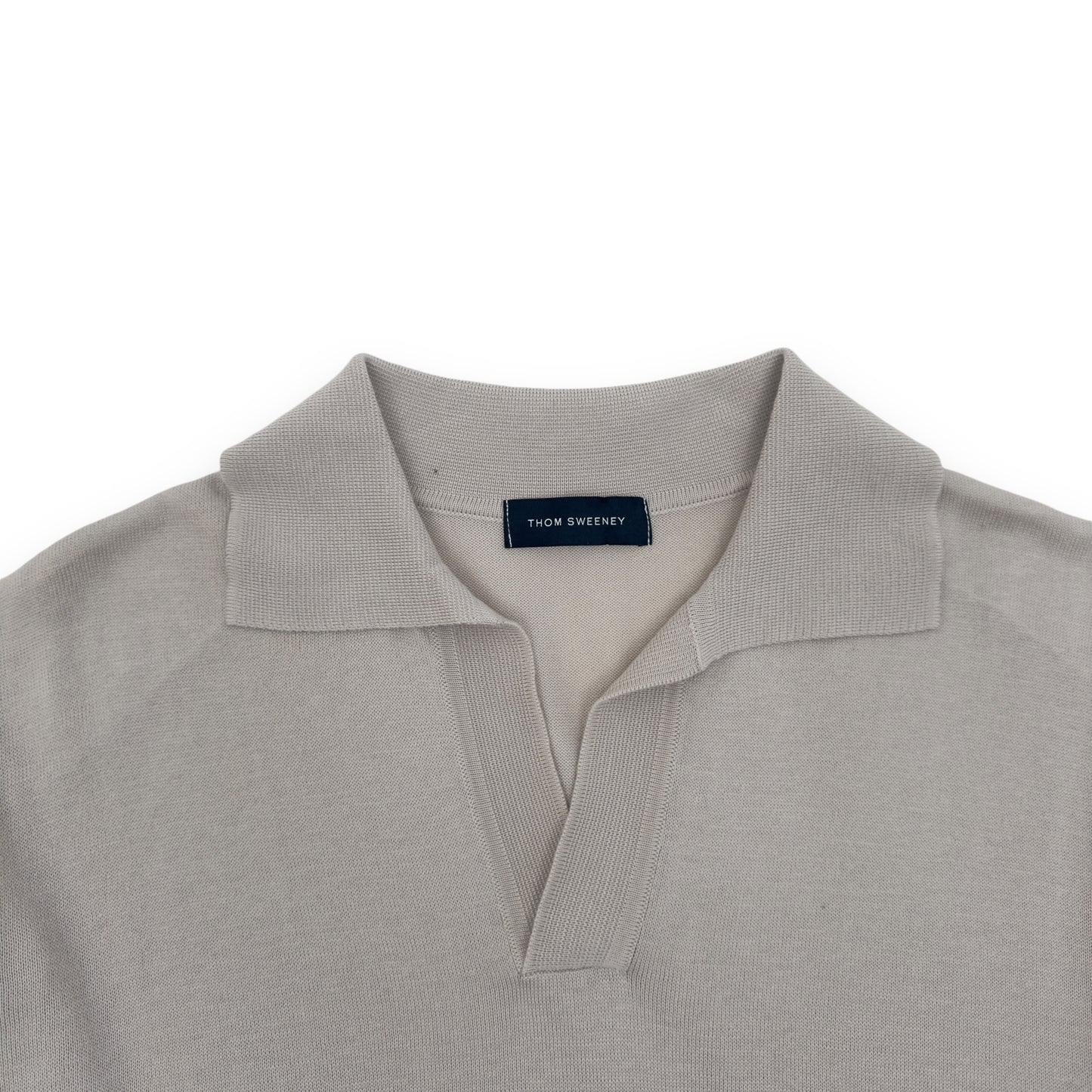 THOM SWEENEY COTTON POLO SHIRT NATURAL M