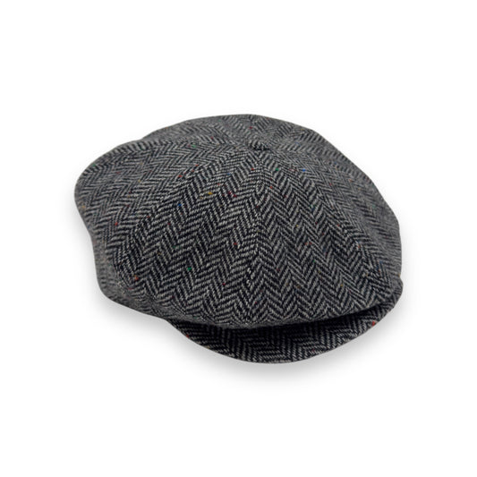 THOM SWEENEY BAKER BOY HAT GREY / MULTICOLOURED L