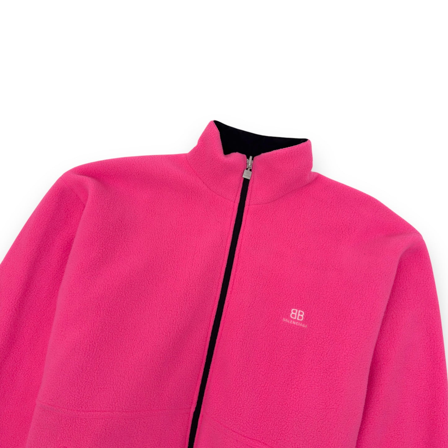 BALENCIAGA OVERSIZED REVERSIBLE SPORTY B JACKET PINK / BLACK M