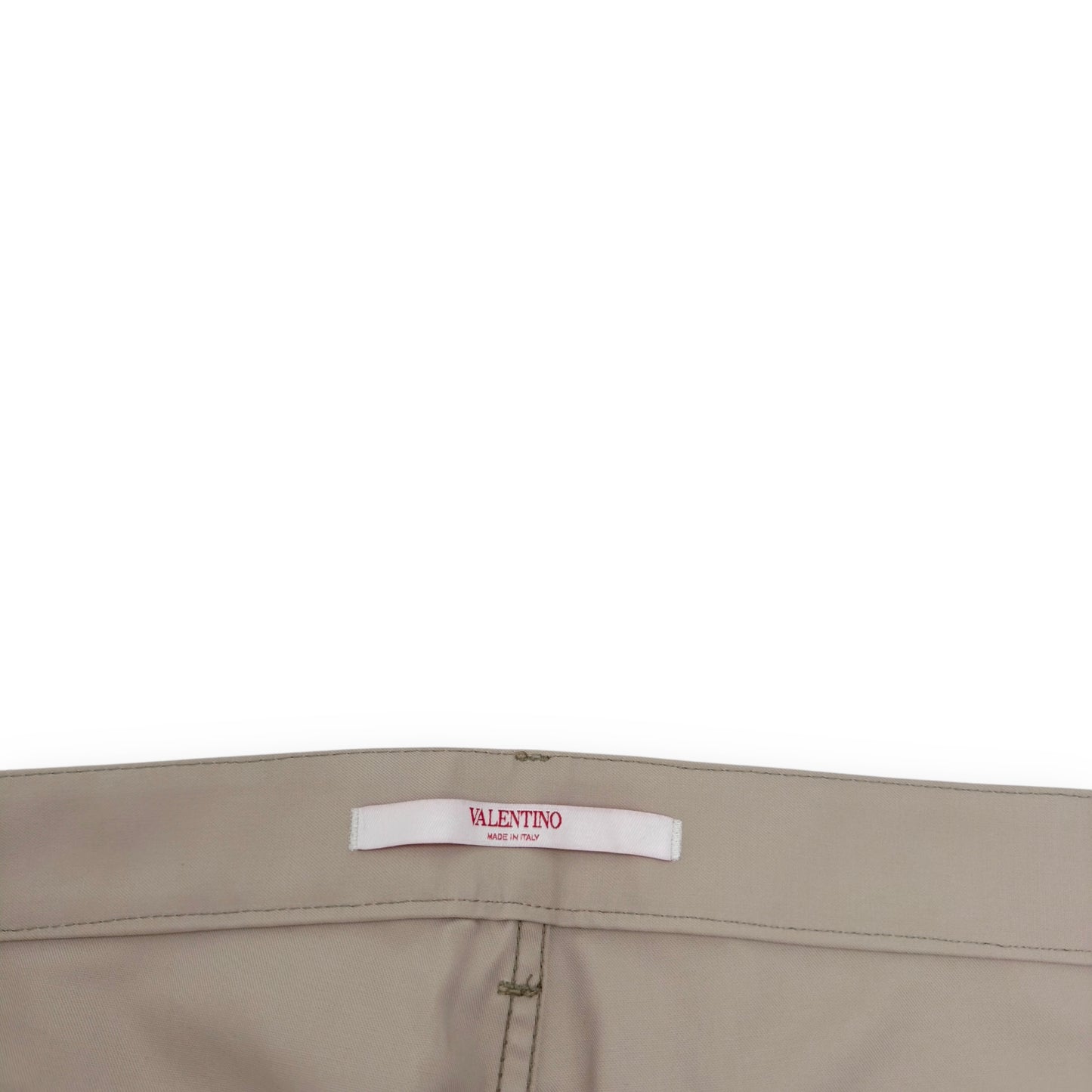 VALENTINO COUTURE GABARDINE TROUSERS SAND BEIGE 50 / L