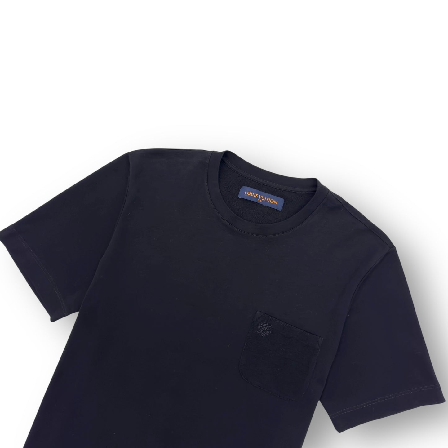 LOUIS VUITTON PIQUE COTTON T-SHIRT BLACK L