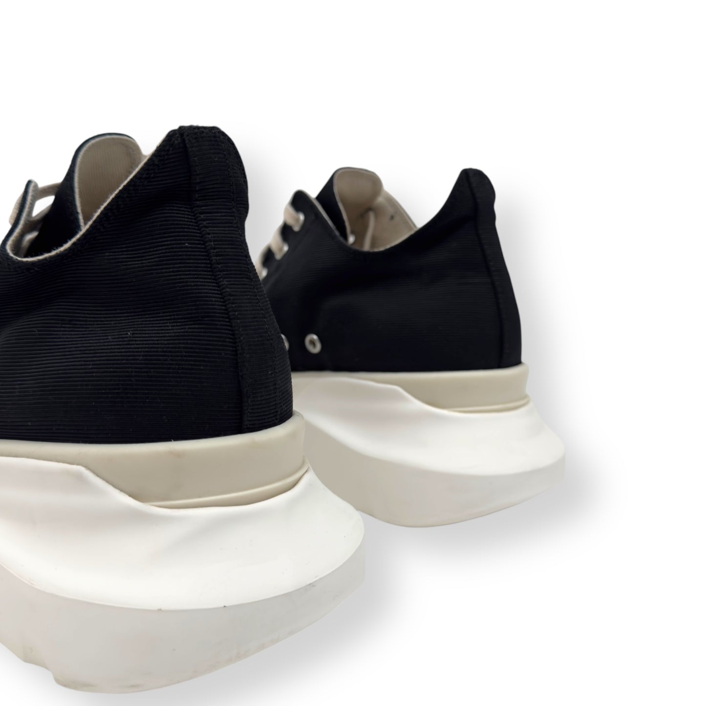 RICK OWENS DRKSHDW ABSTRACT LOW-TOP SNEAKER WHITE / BLACK UK7 / 41