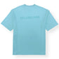 BALENCIAGA EMBROIDERED LOGO T-SHIRT TEAL BLUE XL