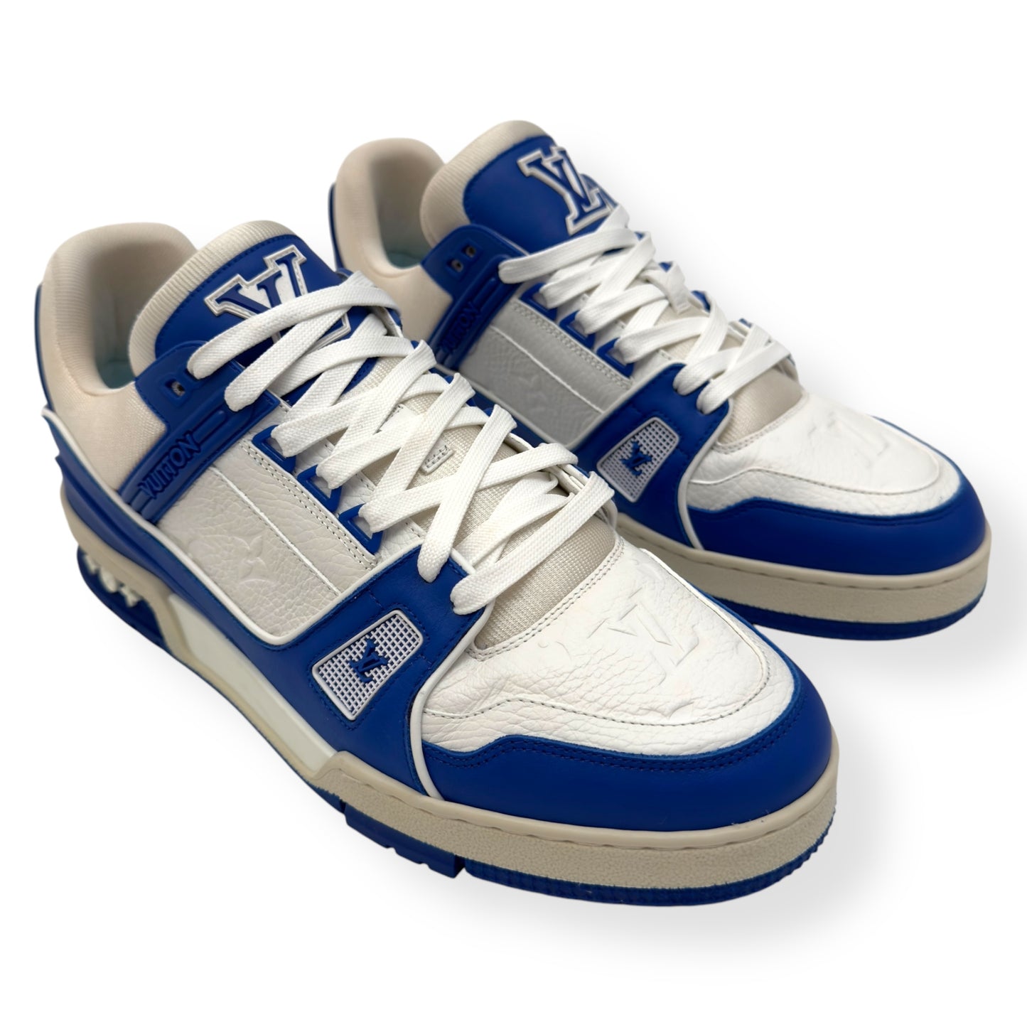 LOUIS VUITTON LV SNEAKER BLUE / WHITE UK8