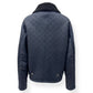 LOUIS VUITTON MONOGRAM SHEARLING JACKET BLUE / BLACK 52 / L