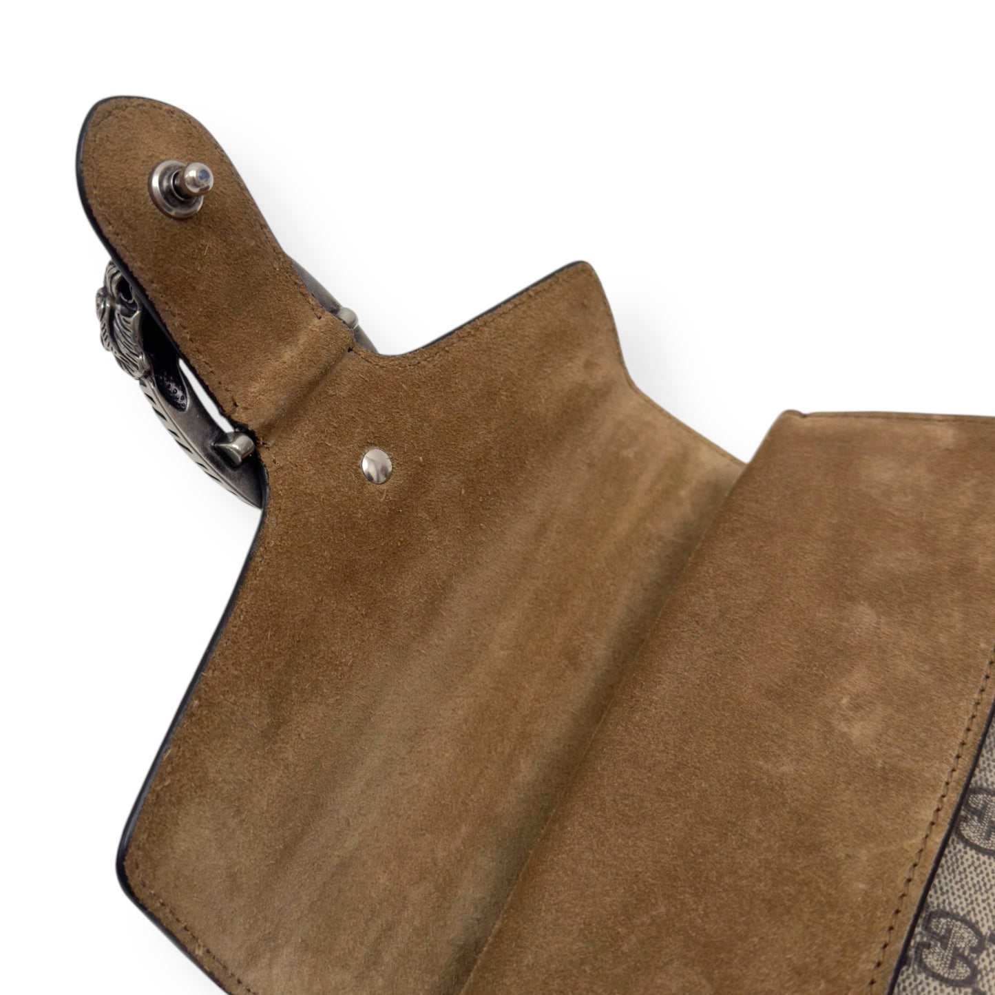 GUCCI GG SUPREME MONOGRAM DIONYSUS CANVAS SHOULDER BAG BEIGE S