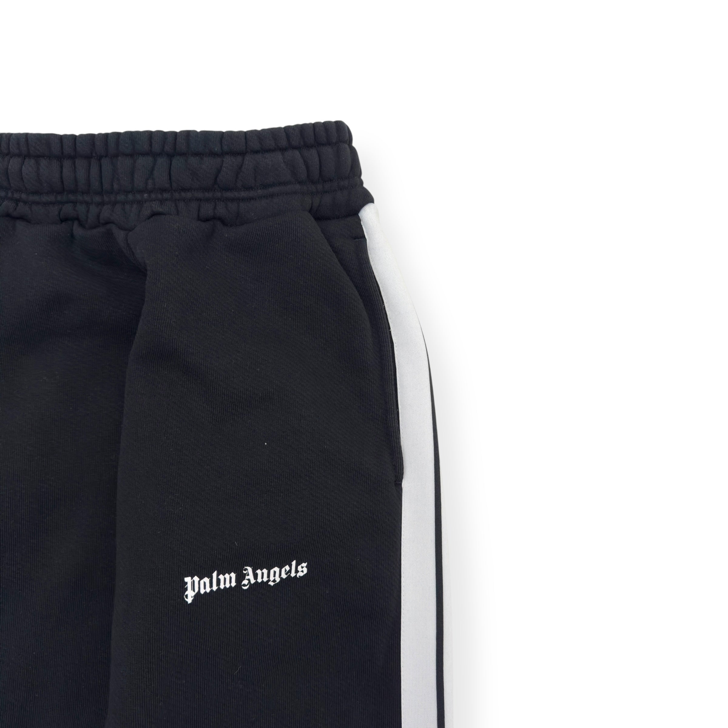 PALM ANGELS WOMENS SWEATPANTS BLACK / WHITE XXS