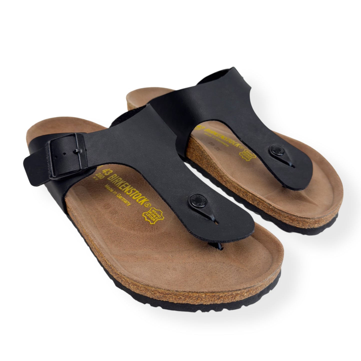 BIRKENSTOCK BIRKO FLOR SANDALS BLACK UK9