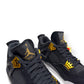 AIR JORDAN 4 RETRO GS SNEAKER ROYALTY BLACK / GOLD UK9.5