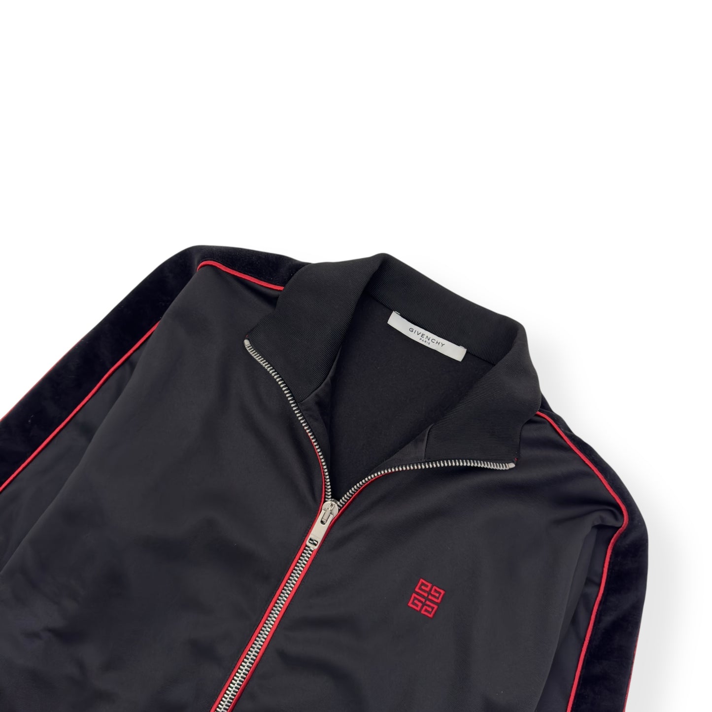 GIVENCHY TRACK JACKET BLACK / RED XL