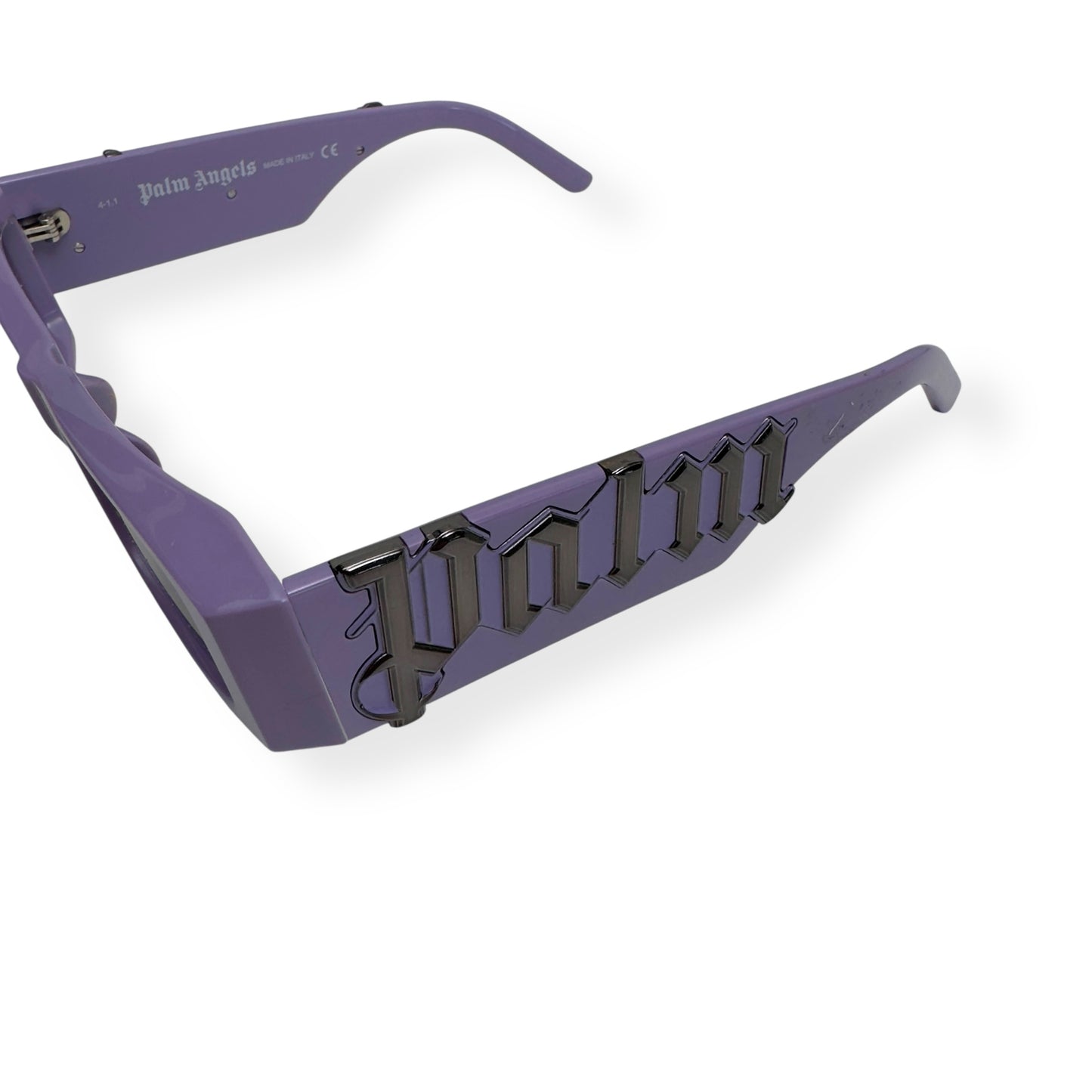 PALM ANGELS RECTANGULAR SUNGLASSES LILAC