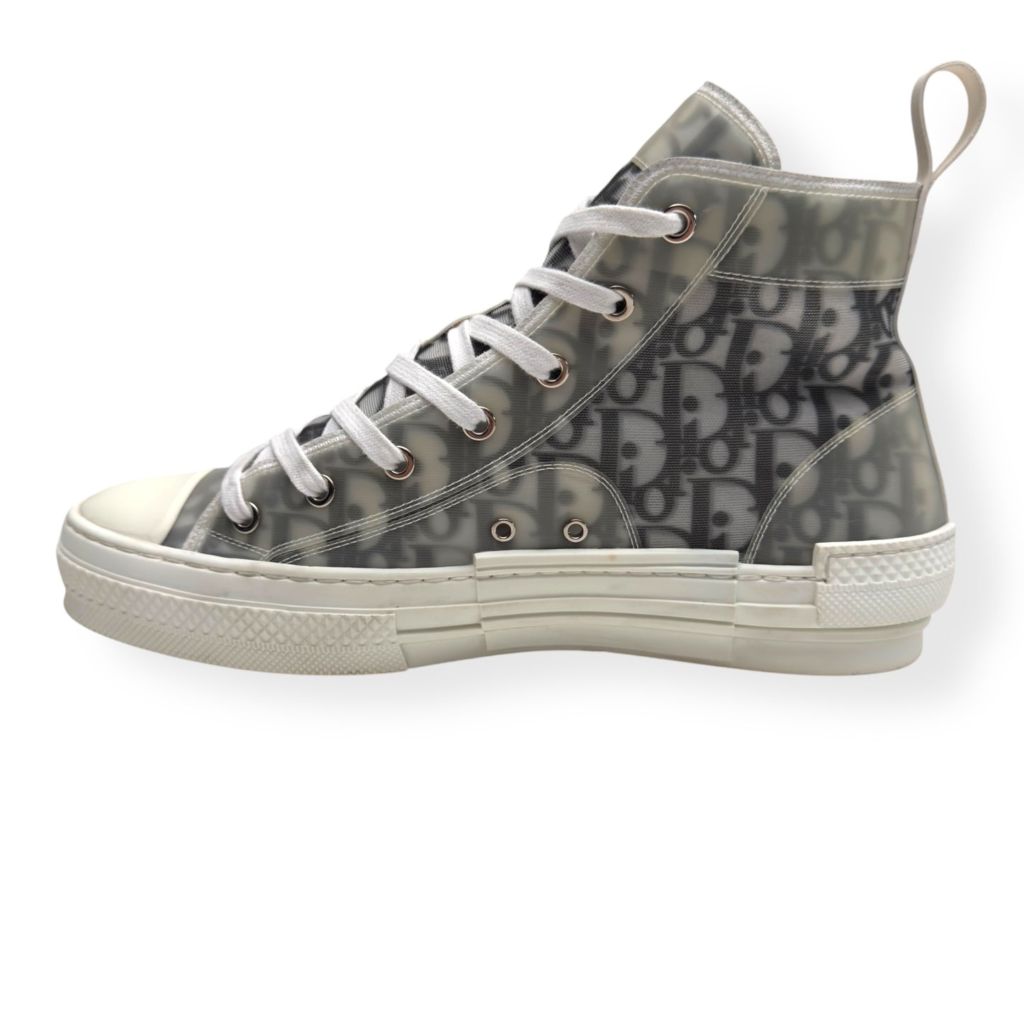DIOR B23 HIGH TOP SNEAKERS BLACK / WHITE 42 / UK8