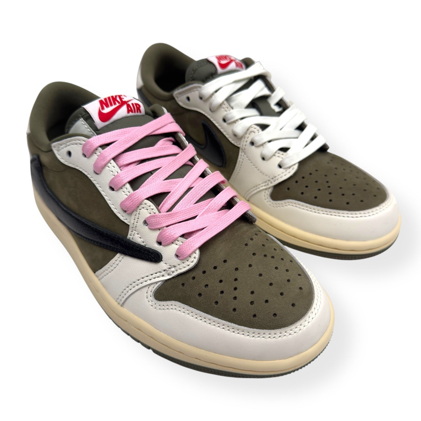 NIKE X TRAVIS SCOTT AIR JORDAN 1 LOW OG SNEAKER MEDIUM OLIVE UK5
