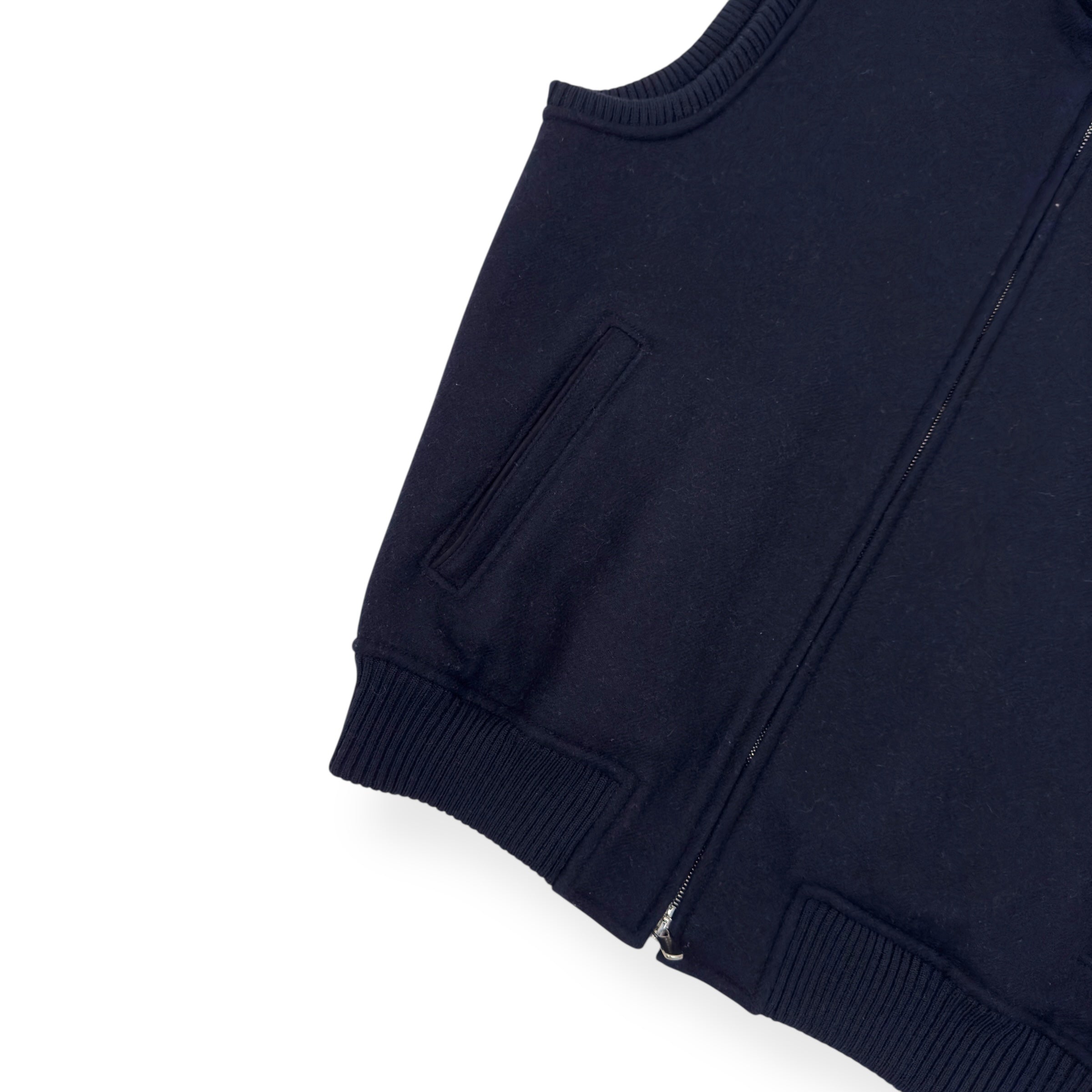 THOM SWEENEY BESPOKE WOOL GILET NAVY 50 / M
