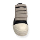 RICK OWENS JUMBO LACE LEATHER SNEAKER BLACK / MILK 41.5 / UK7.5