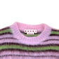 MARNI MOHAIR LONG SLEEVE SWEATER PINK / GREEN 52 / XL