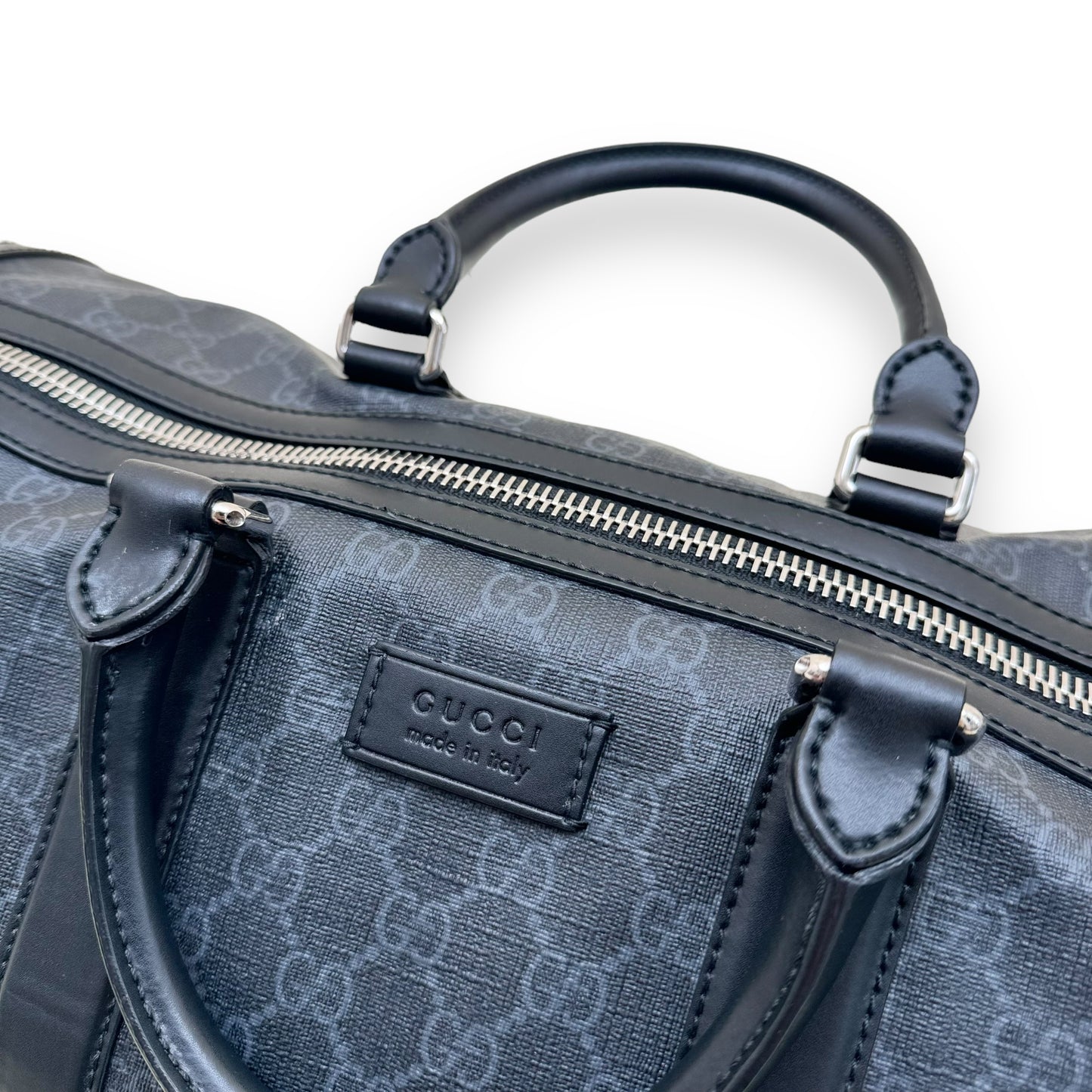 GUCCI GG CARRY-ON DUFFLE BAG BLACK