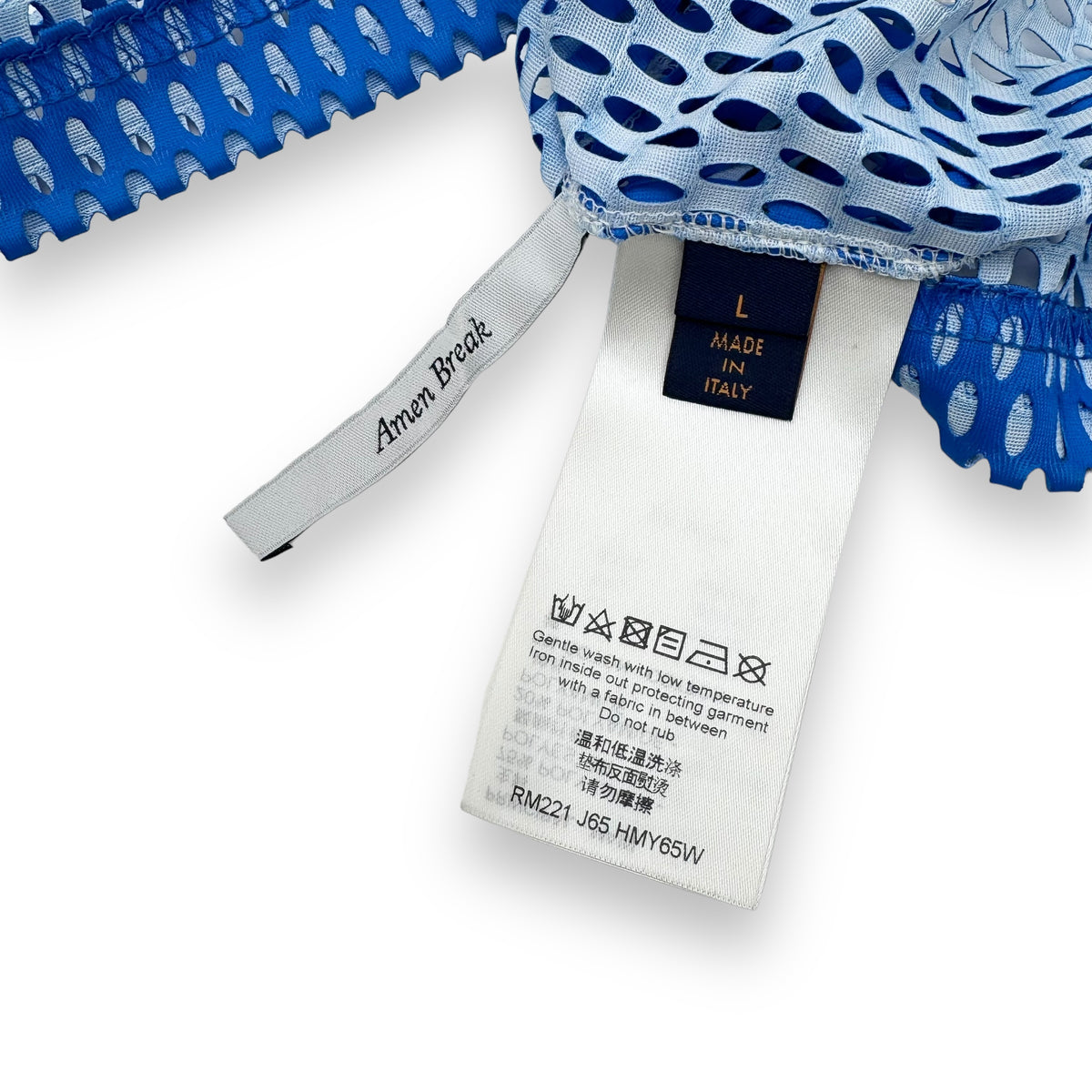 LOUIS VUITTON SPORT JERSEY WITH PATCH SHIRT BLUE L