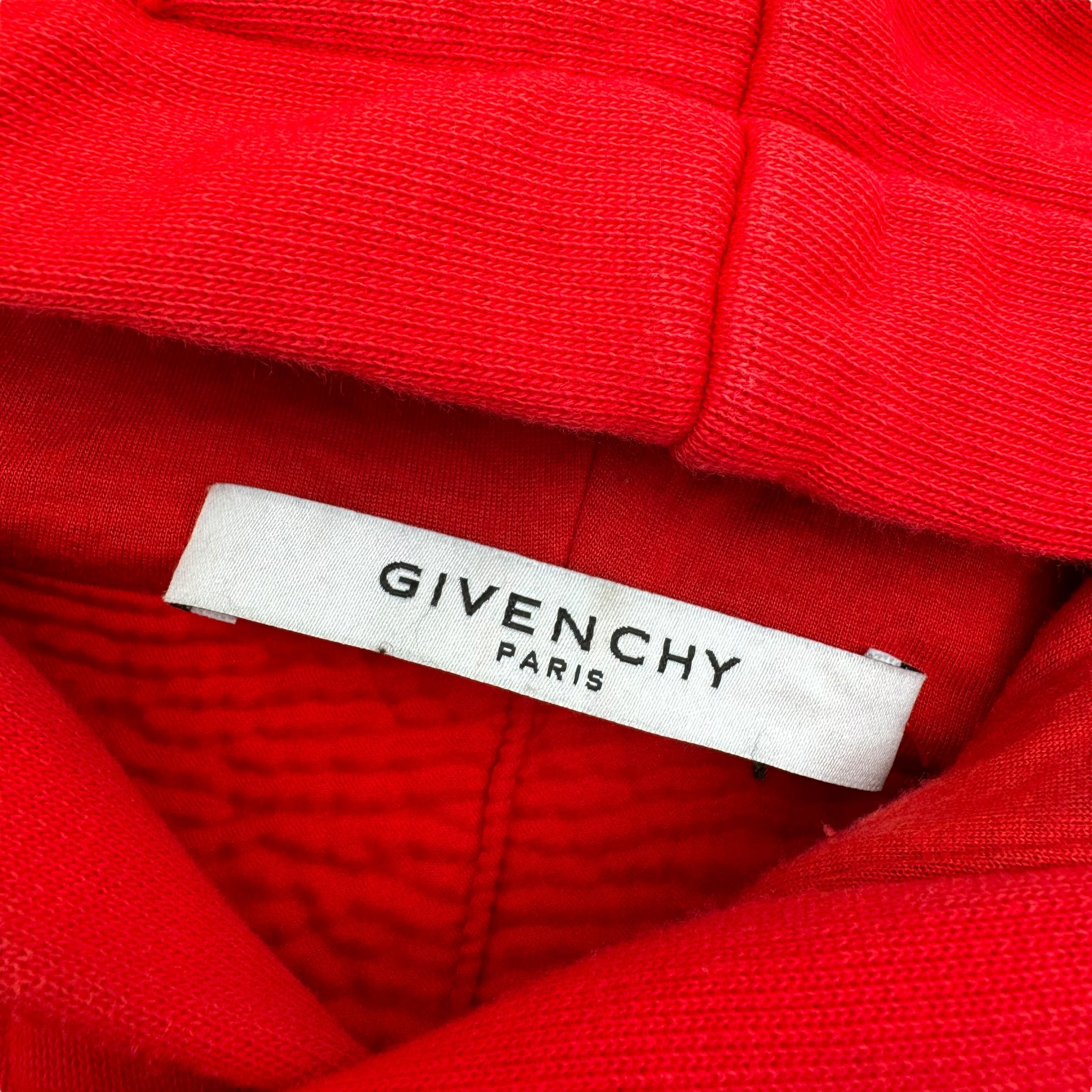 Givenchy paris red hoodie best sale