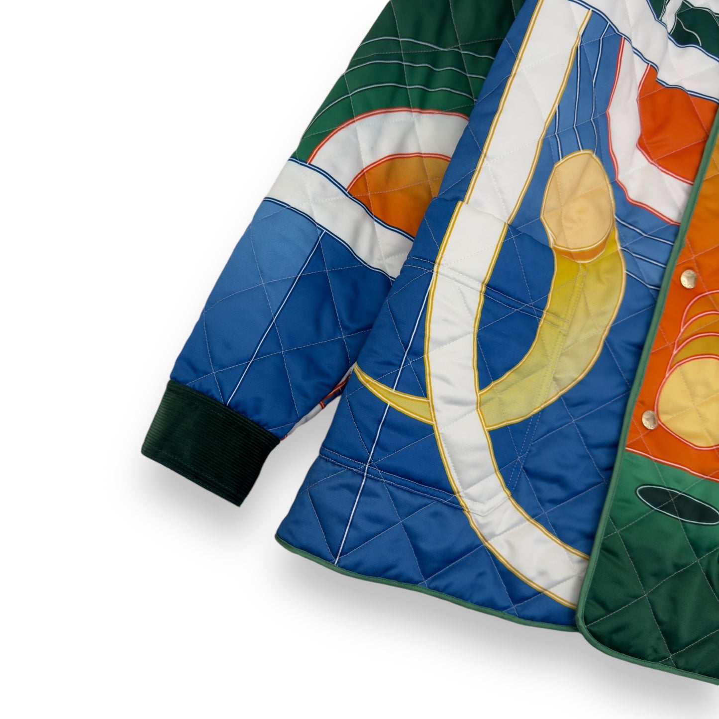 CASABLANCA RAVE DE TENNIS QUILTED JACKET MULTICOLOURED XXL