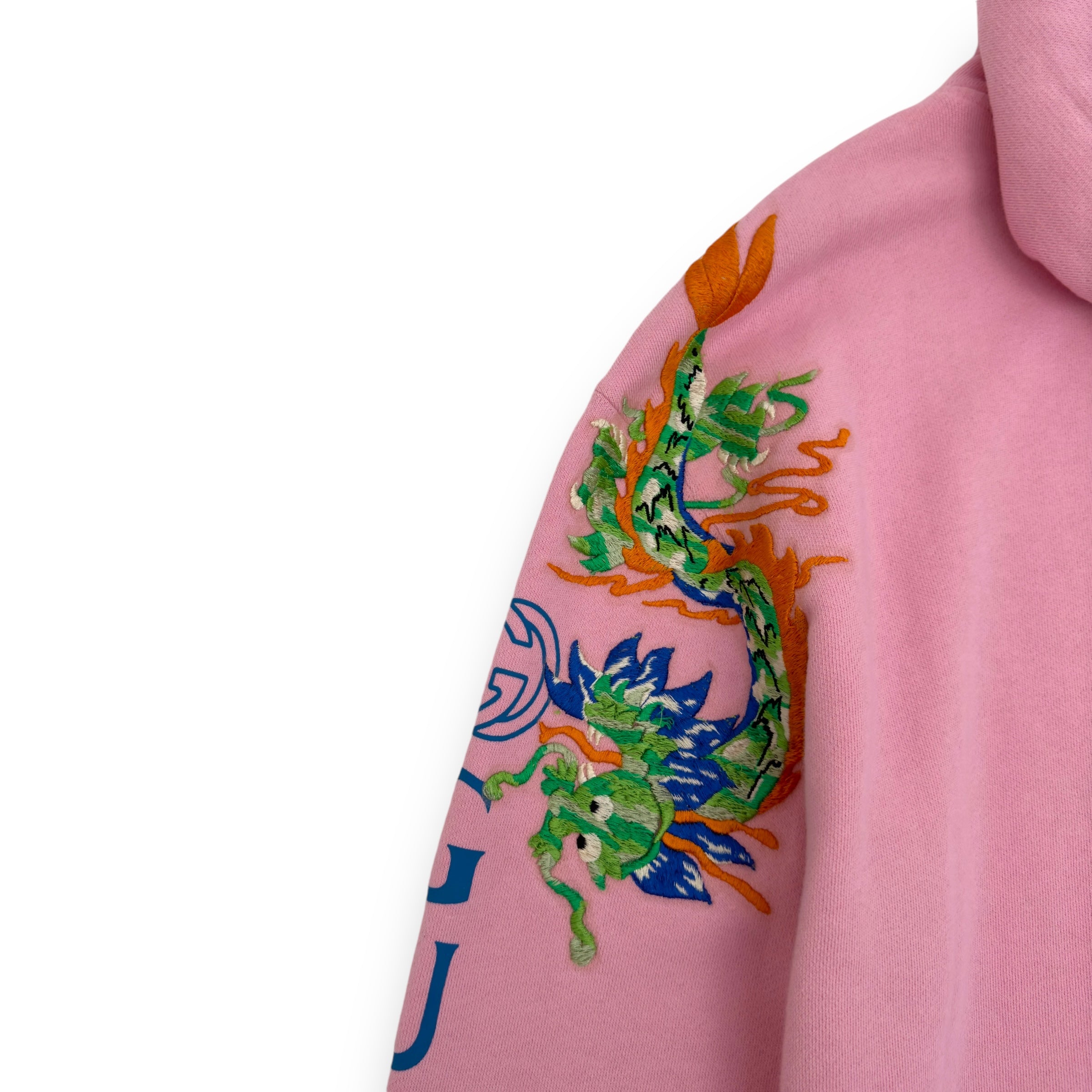 Gucci fashion pink dragon hoodie