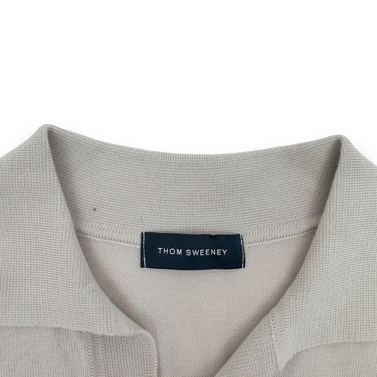 THOM SWEENEY COTTON POLO SHIRT NATURAL M