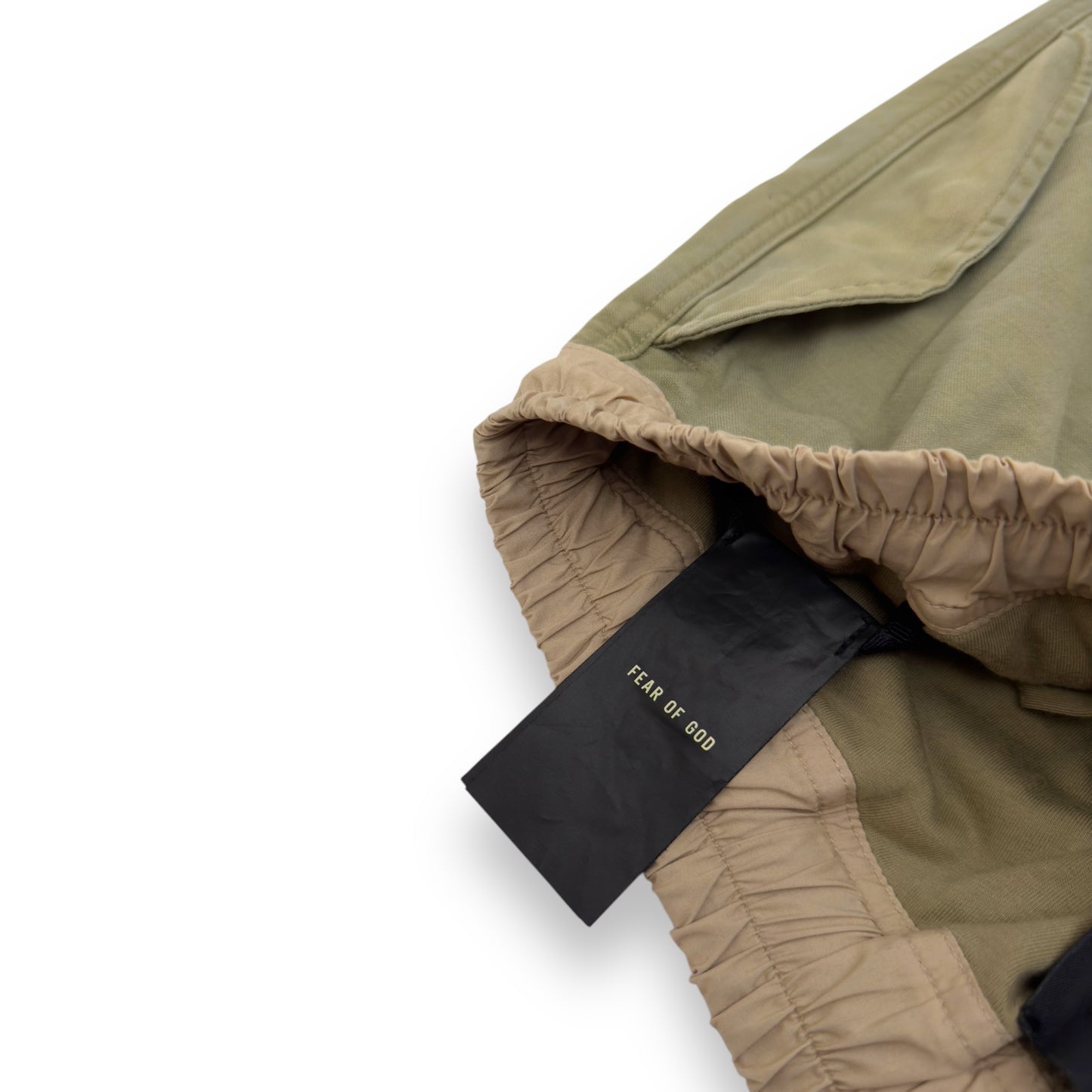 FEAR OF GOD MILITARY CARGO TROUSERS ARMY GREEN L