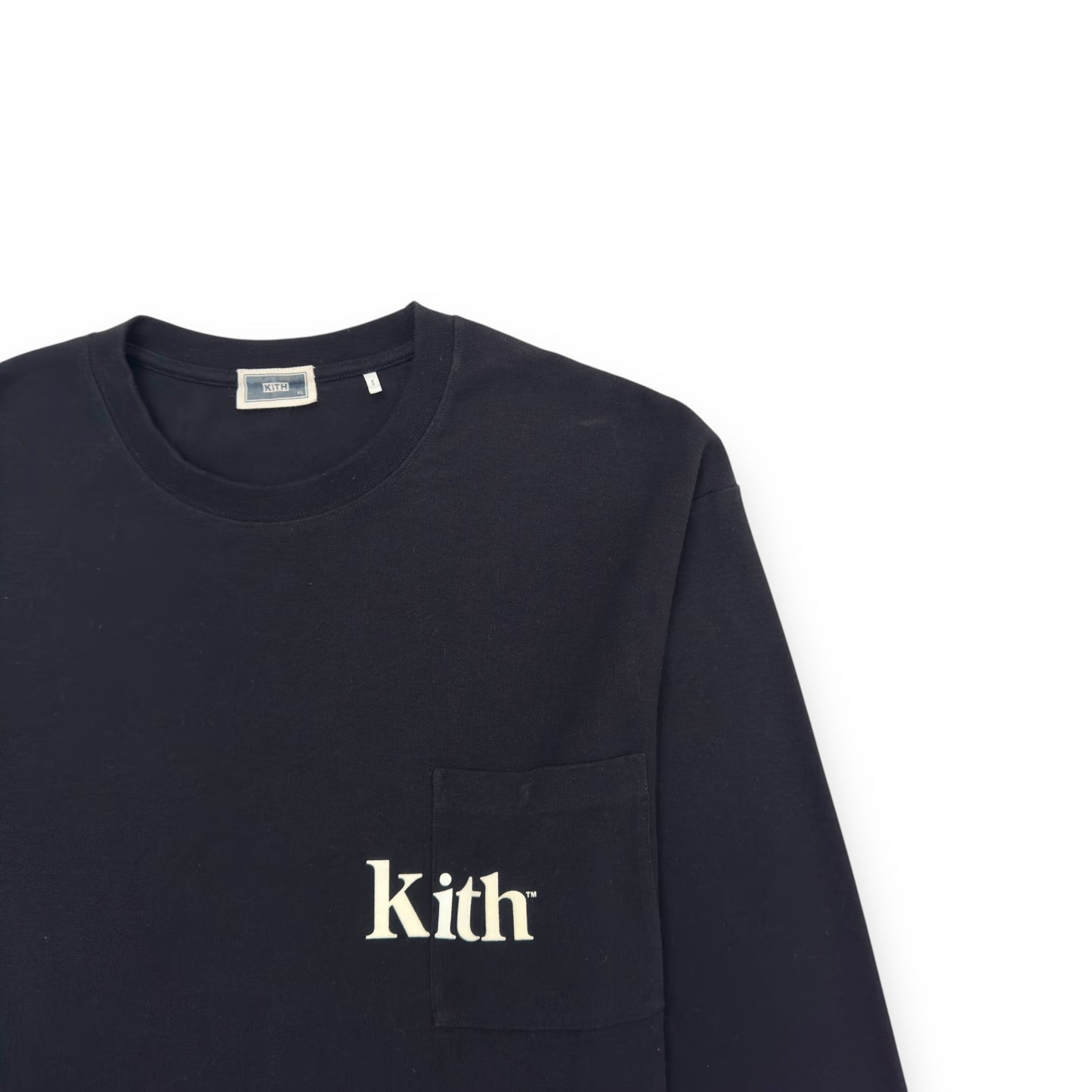 KITH LONG-SLEEVE CREWNECK T-SHIRT BLACK XL