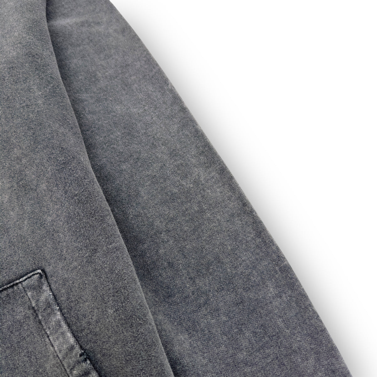 SAINT LAURENT ARCHIVE LOGO HOODIE WASHED GREY L
