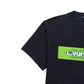 LOUIS VUITTON LOGO PRINT T-SHIRT BLACK / GREEN L