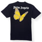 PALM ANGELS LOGO T-SHIRT BLACK / WHITE / YELLOW M