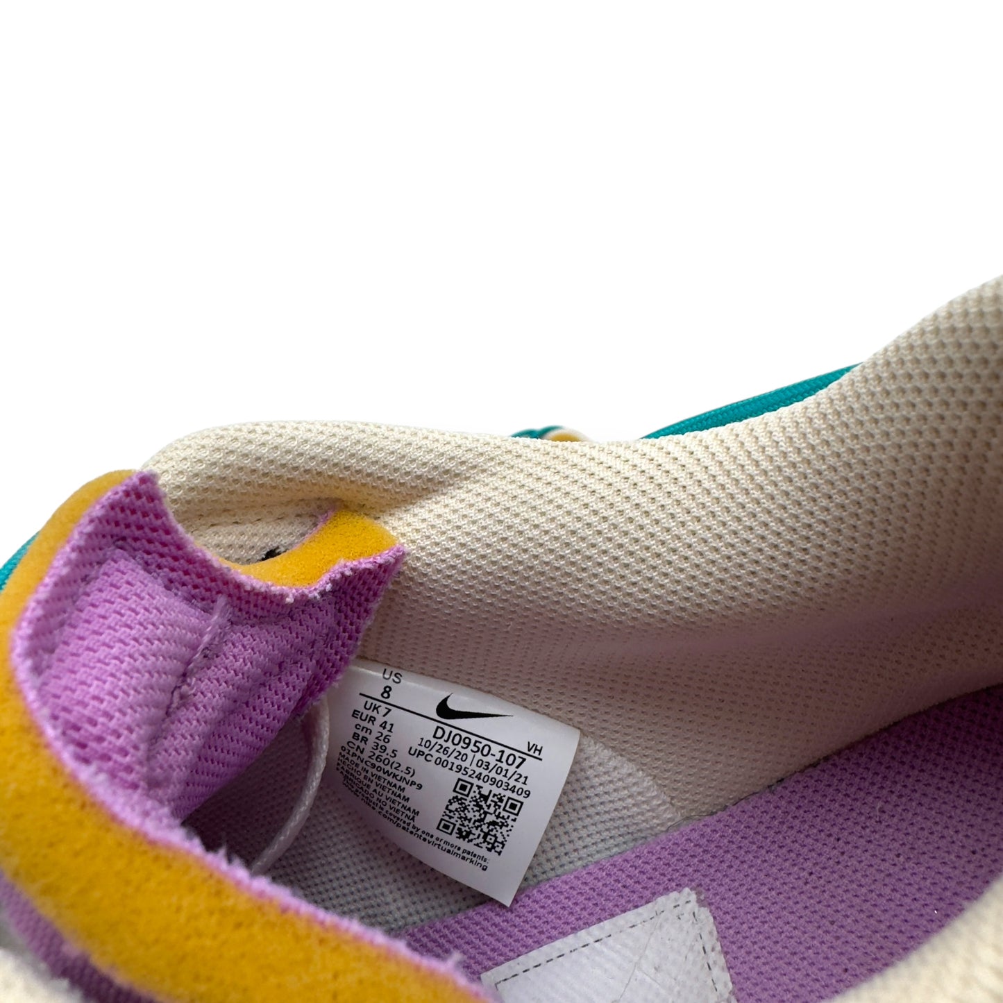 NIKE X OFF-WHITE LOT 36 LOW TOP SNEAKER WHITE / GREY UK7
