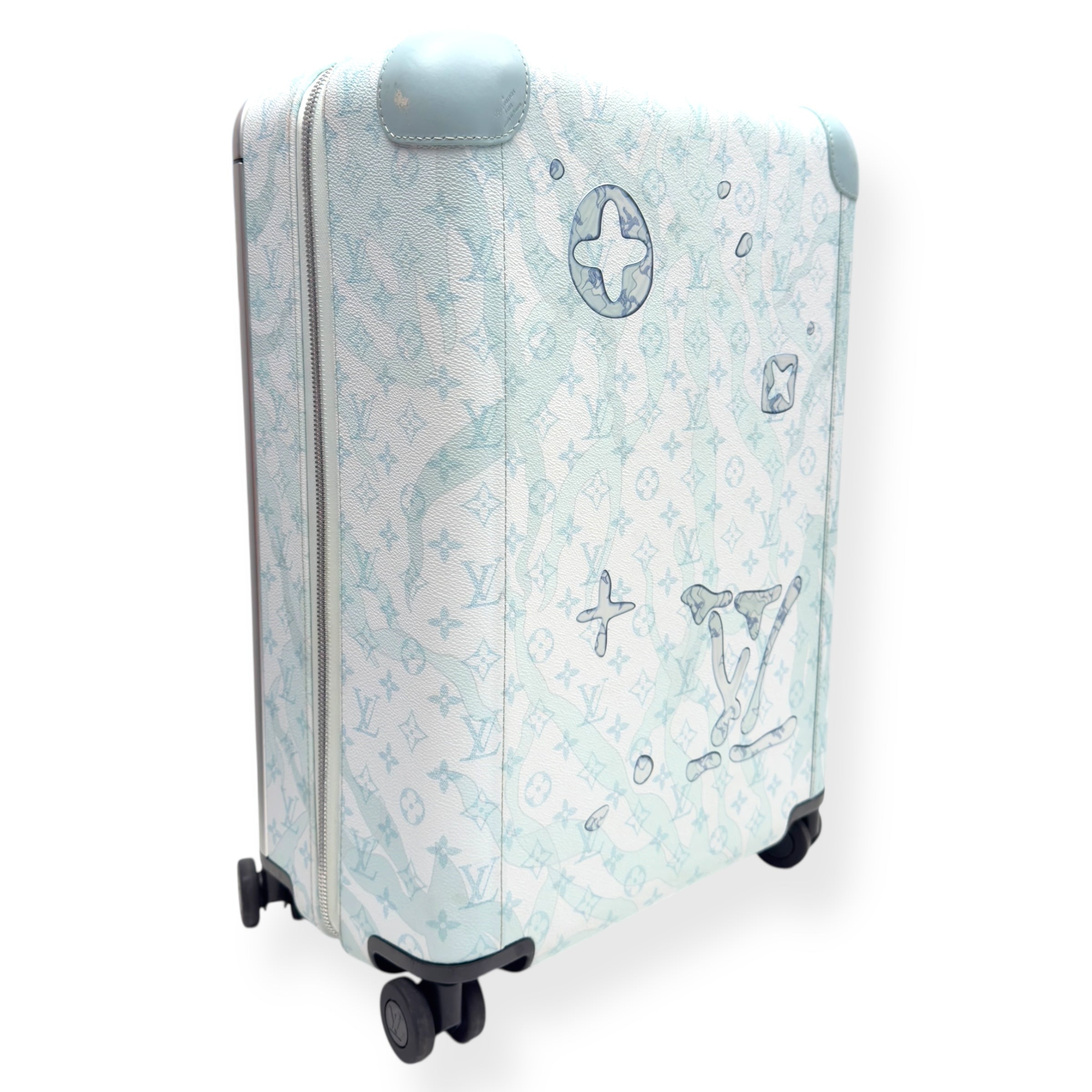 LOUIS VUITTON HORIZON 55 SUITCASE CRYSTAL BLUE M