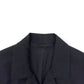 LOUIS VUITTON DAMIER OPEN COLLAR WOOL JACKET BLACK 48 / S