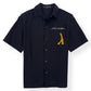 LOUIS VUITTON OPEN COLLAR SHORT SLEEVED SHIRT BLACK M