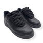 NIKE AIR FORCE 1 ROPE LACE SNEAKER BLACK UK7.5