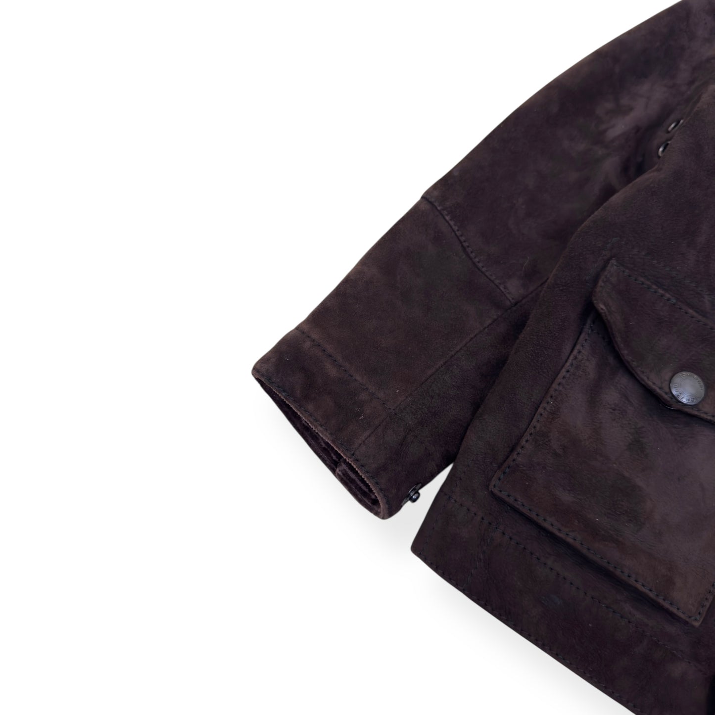 TOM FORD SUEDE LEATHER JACKET BROWN AGE2