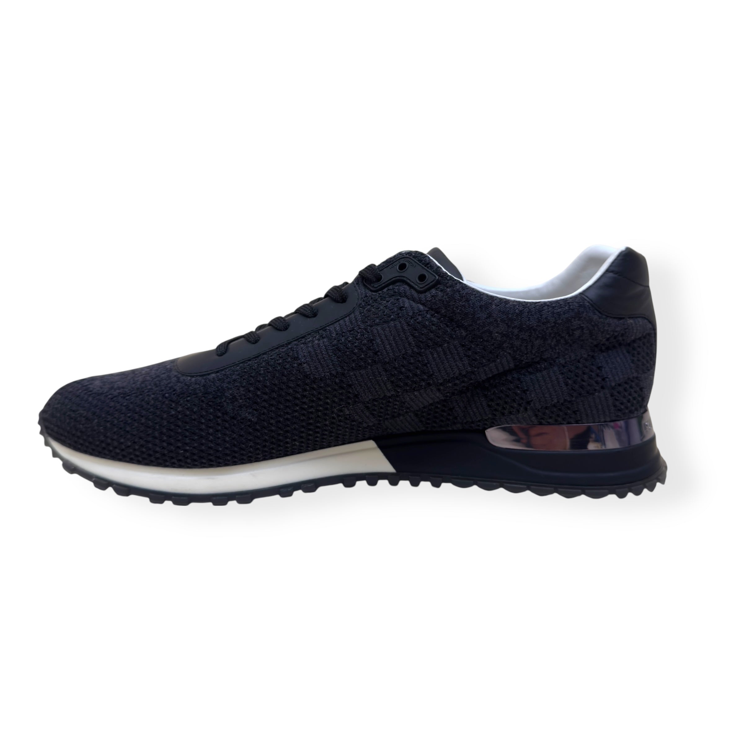 LOUIS VUITTON DAMIER MESH RUN AWAY SNEAKER BLACK UK9.5