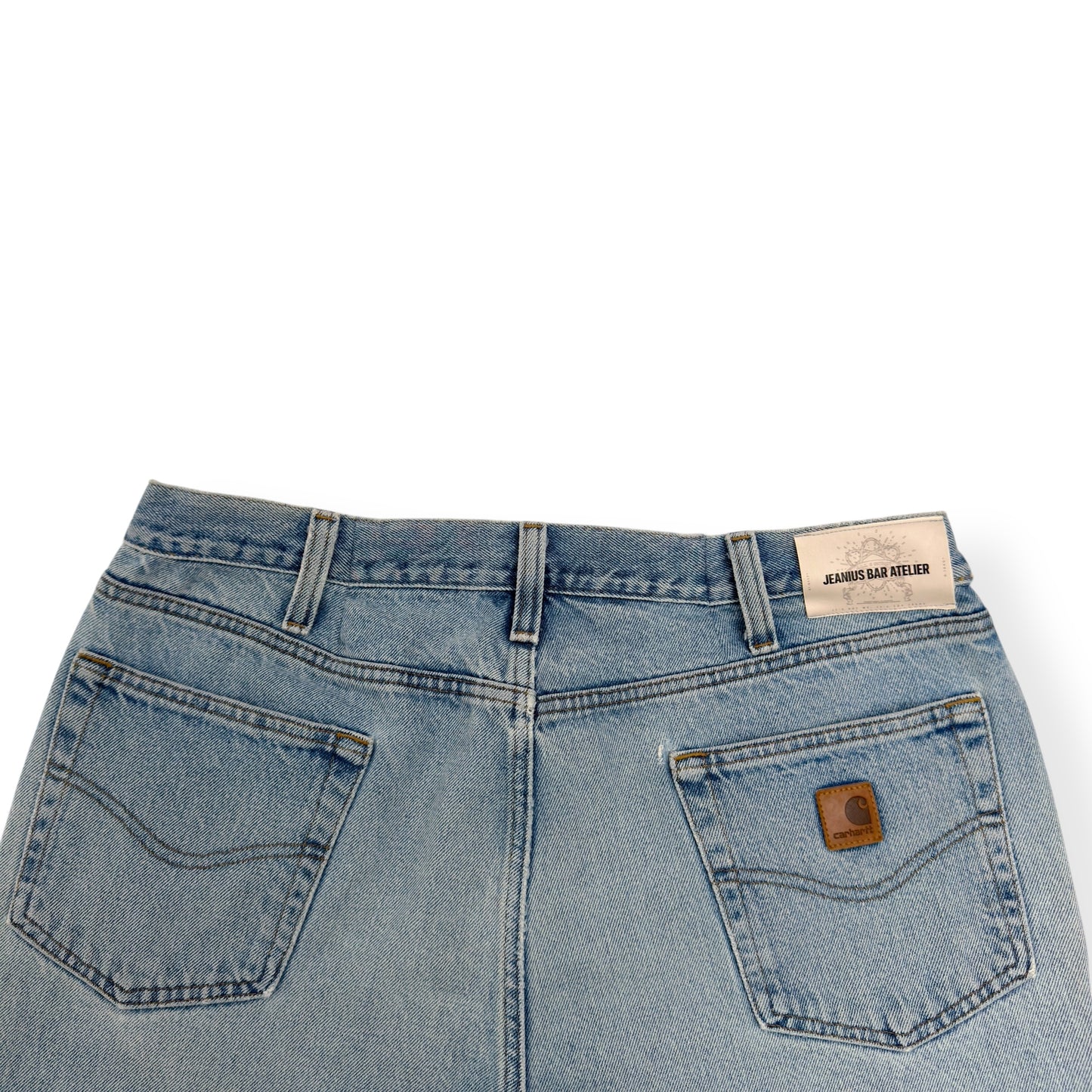 JEANIUS BAR ATELIER CUSTOM CARPENTER DENIM JEANS BLUE W36”