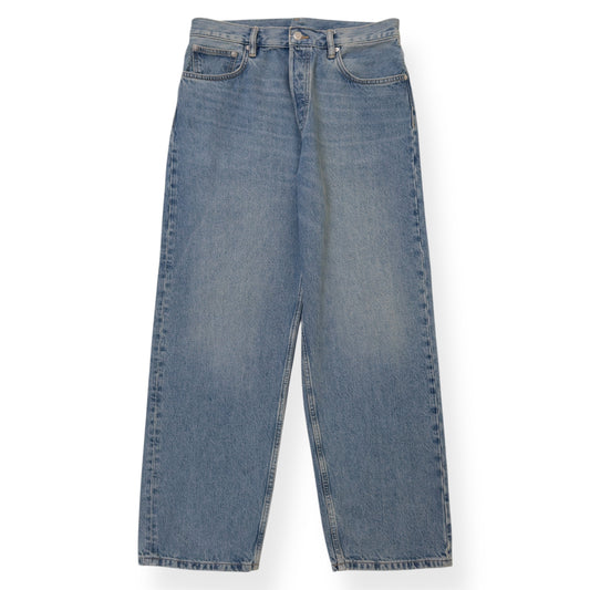 ARKET STRAIGHT LEG DENIM JEANS MID BLUE W32”