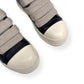 RICK OWENS JUMBO LACE LEATHER SNEAKER BLACK / MILK 41.5 / UK7.5
