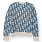 DIOR OBLIQUE VIRGIN WOOL JACQUARD SWEATER BLUE / WHITE XXL
