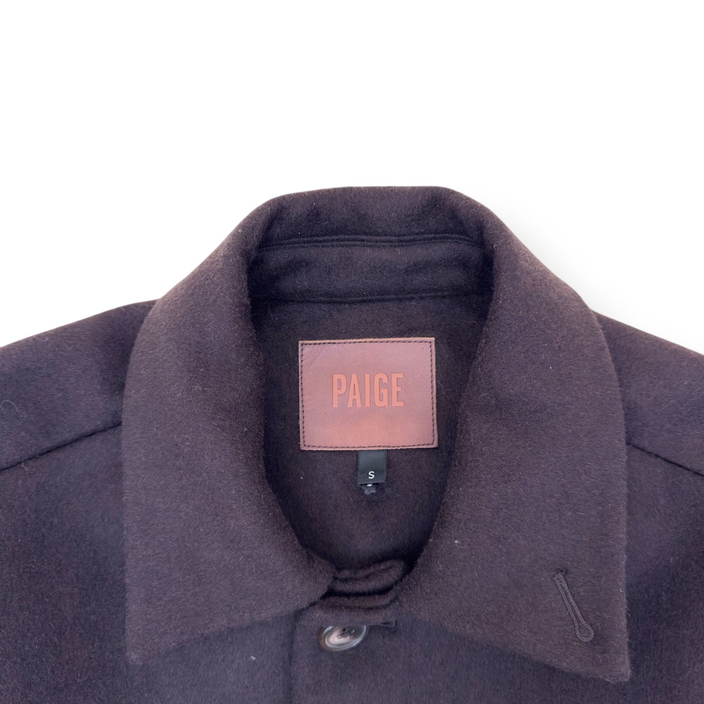 PAIGE WOOL-BLEND PENNINGTON OVERCOAT BROWN S