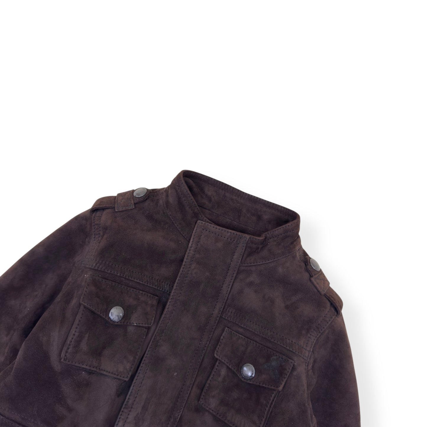 TOM FORD SUEDE LEATHER JACKET BROWN AGE2