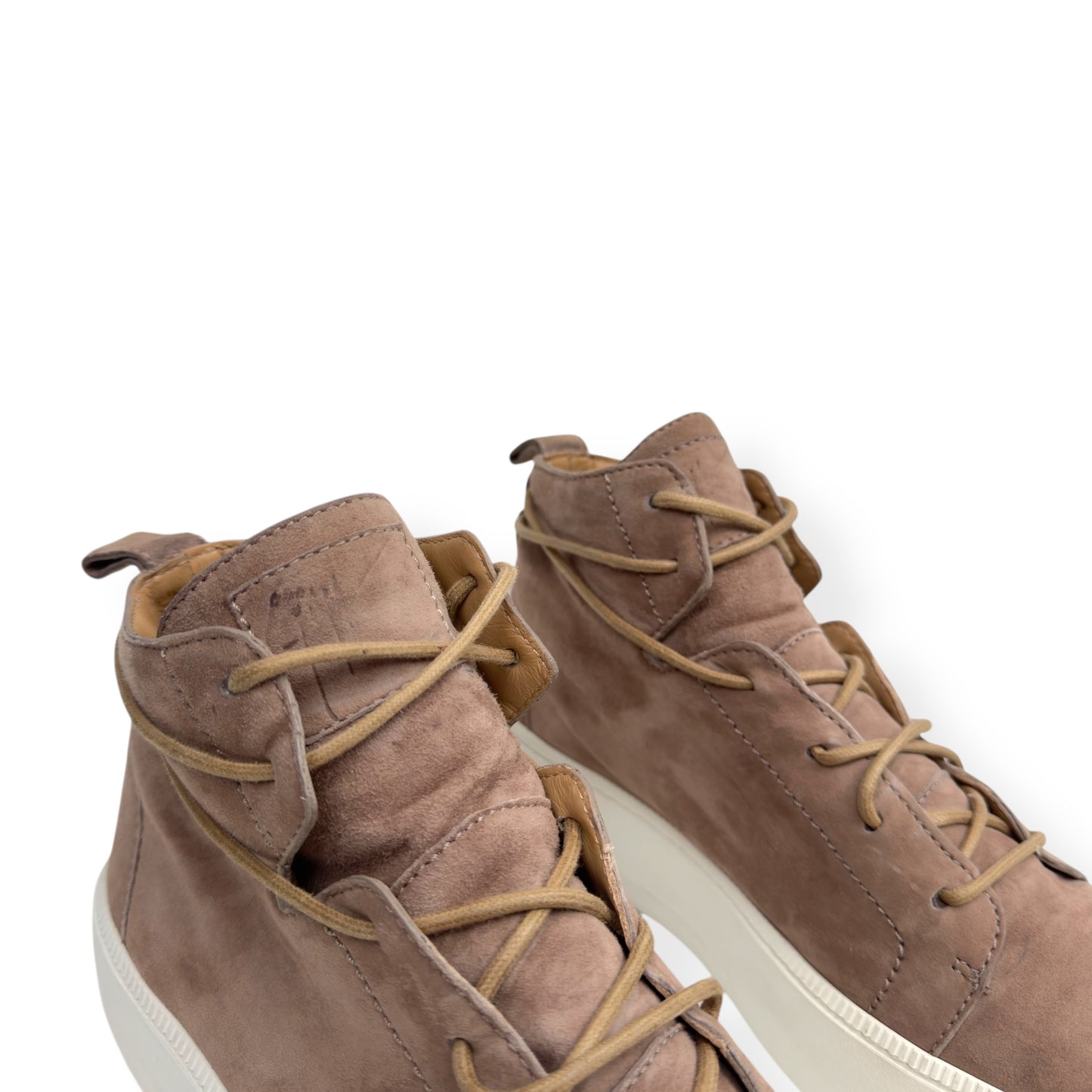 GIUSEPPE ZANOTTI CAFFELATTE ZOLA SUEDE SNEAKER BEIGE UK8