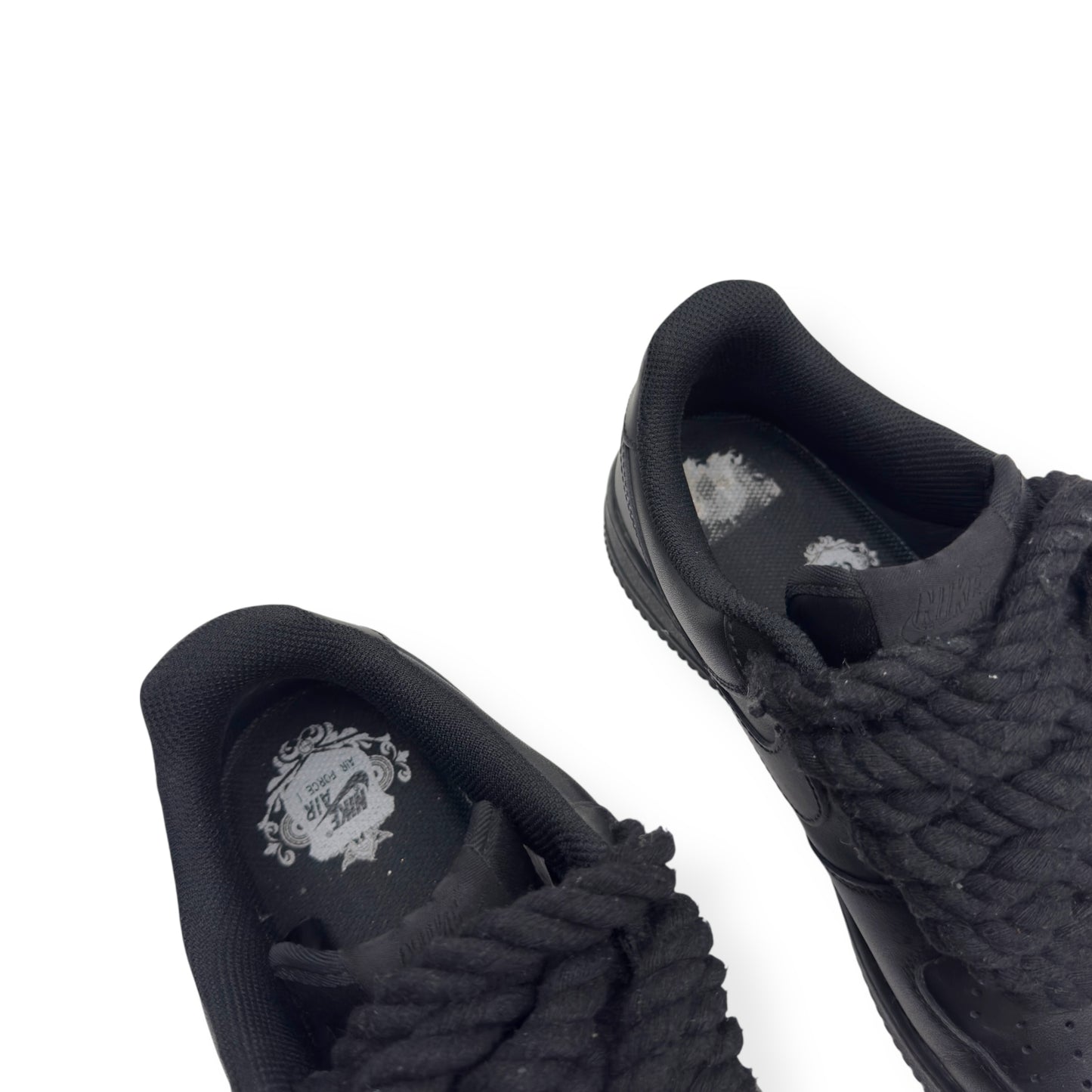NIKE AIR FORCE 1 ROPE LACE SNEAKER BLACK UK7.5