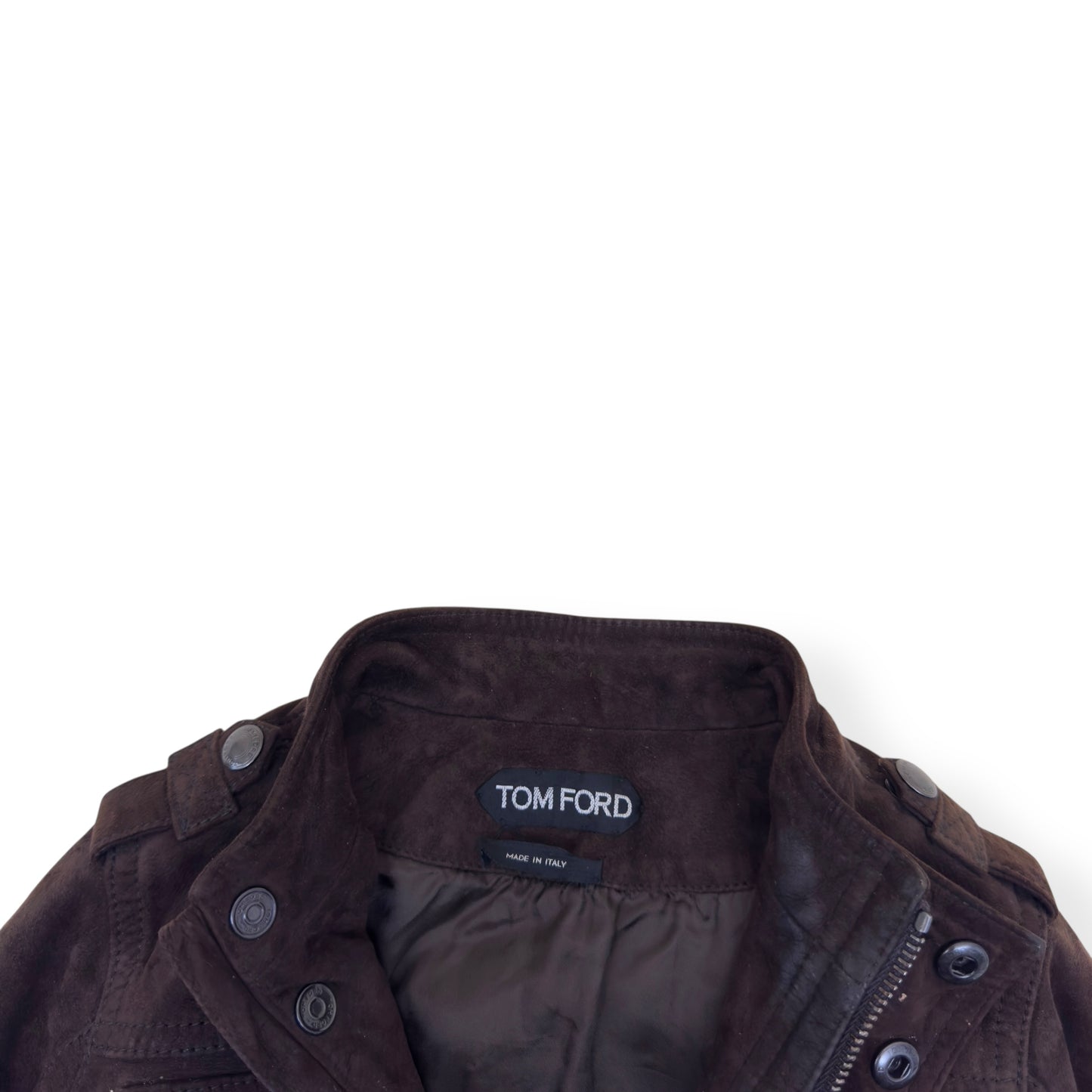 TOM FORD SUEDE LEATHER JACKET BROWN AGE2