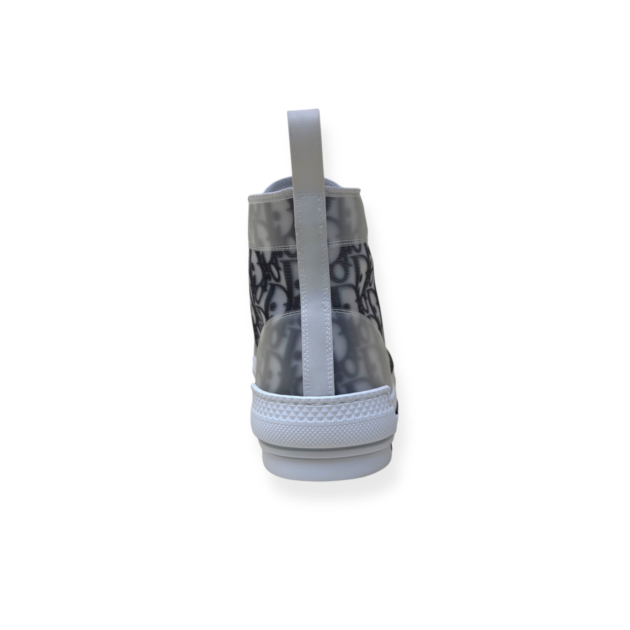 DIOR B23 OBLIQUE MONOGRAM HIGH-TOP SNEAKER BLACK / WHITE 43.5 /  UK9.5