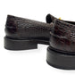 BLACKSTOCK & WEBER THE MASON HORSE BIT LOAFER WALNUT CROC  US6 / UK5